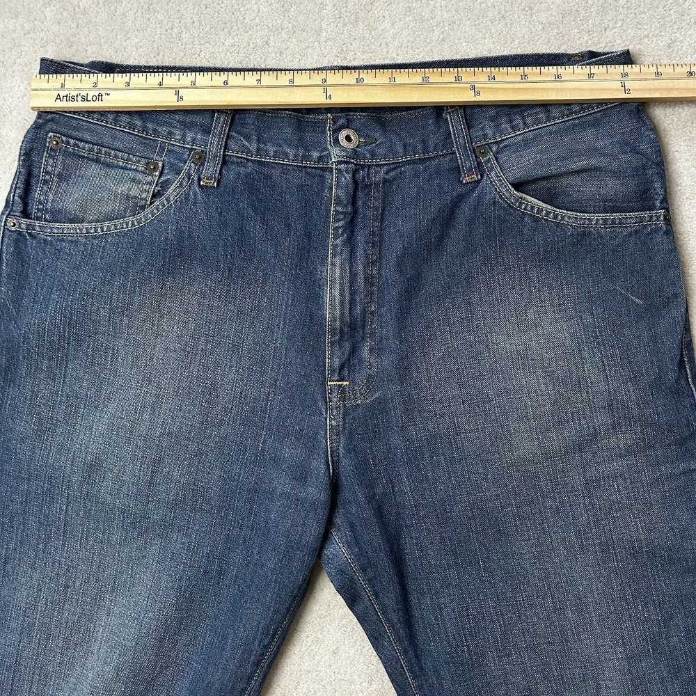 Vintage Y2K Polo Ralph Lauren Jeans 36x32 Ashmore Baggy Loose Denim - Picture 3 of 8